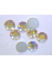 Swar Flat Round Stone SS40 Clear AB