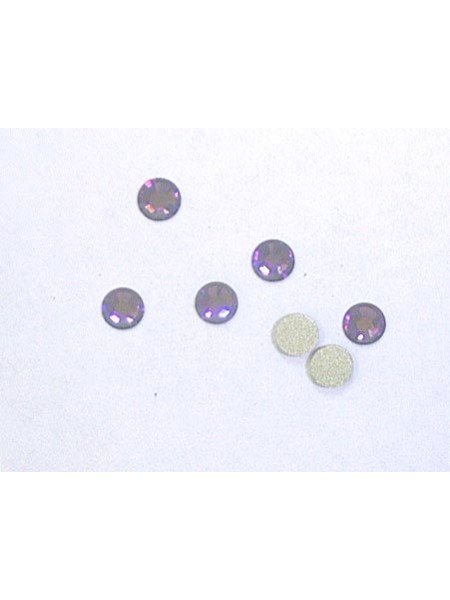 Swar Flat Round Stone SS16-4mm Amethyst