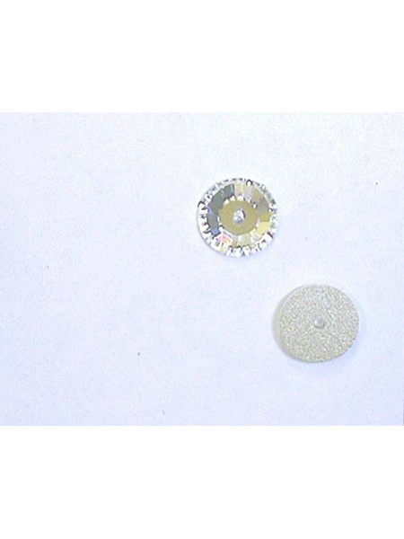 Swar Round Button ( 1 hole) 8mm Clear F