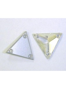 Swar Triangular Stone 16mm Clear Foiled