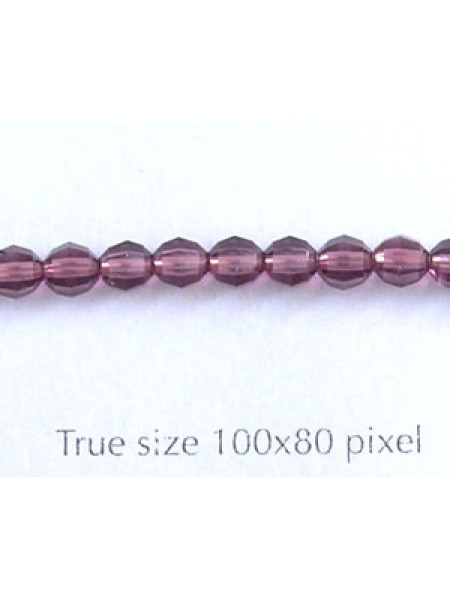 Swar Antiq.Style Bead 4mm Amethyst