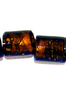 Indian Foil Cylinder Large Amber