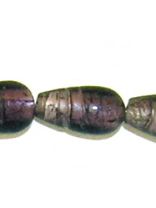 Indian Foil Drop Bead 19x7mm Purple