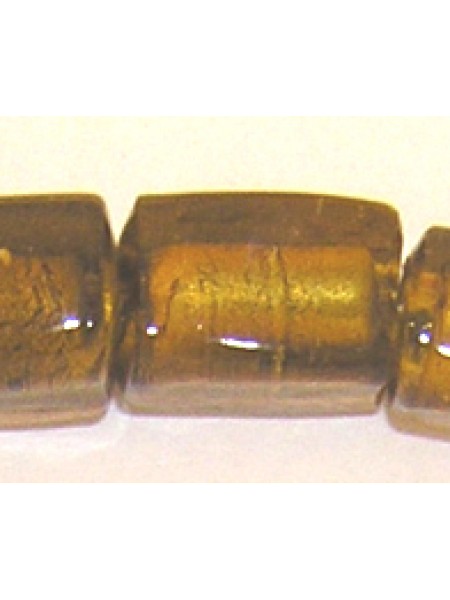 Indian Foil Sq.Cylinder 20x13mm Lt Amber