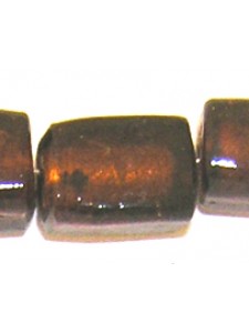 Indian Foil Sq.Cylinder 20x13mm Dk Amber