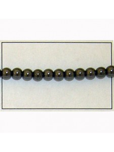 Hematite 5mm Round Bead - Strand (~91)