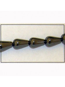 Hematite 8x12mm Drop Bead - Strand (~34)