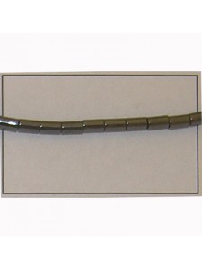 Hematite 3x5mm Tube - per Strand (~167)