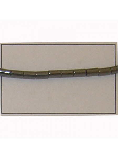 Hematite 3x5mm Tube - per Strand (~167)