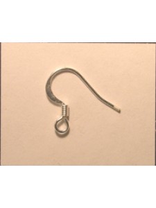 Ear Wire Silver Plated -Nickel Free pair