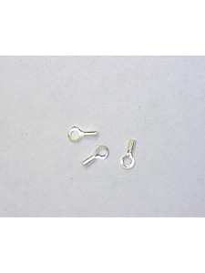 Crimp Endcap w/ring Sterling Silver