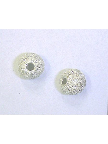 Stardust Bead 10mm 2.4mm hole St. Silver