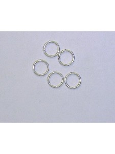 St.Silver Jump Ring SOLDERED 0.76x6mm