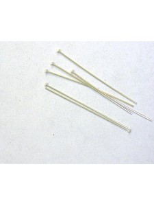 St.Silver Headpin  25x0.41mm Flat Head