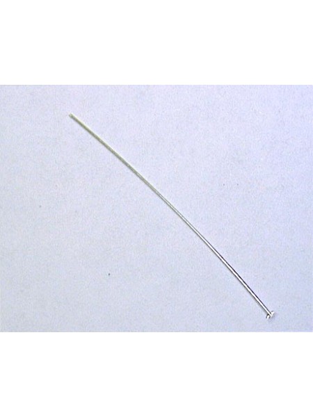 Headpin 1.5inch Flat Head Sterling Silve