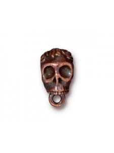 BAIL  SKULL .25 ID  Antique Copper