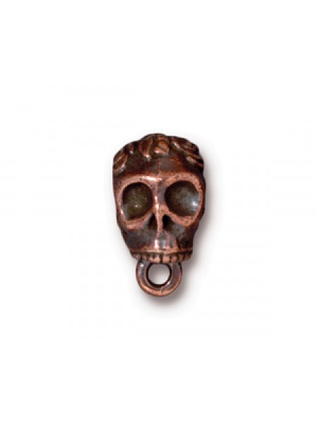 BAIL  SKULL .25 ID  Antique Copper