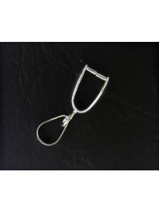Ice Pick Pendant Bail 20mm Silver Pl NF