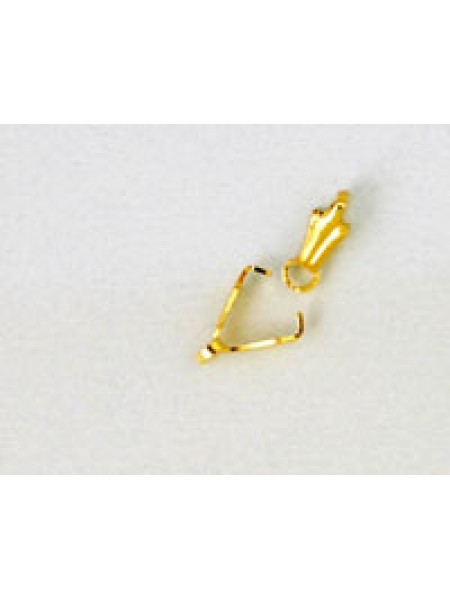 Earring Bail Medium Gold Plated - each