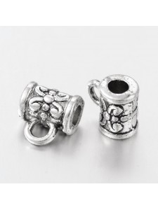 Charm hanger 5.5mm H2.5mm Anti Silver