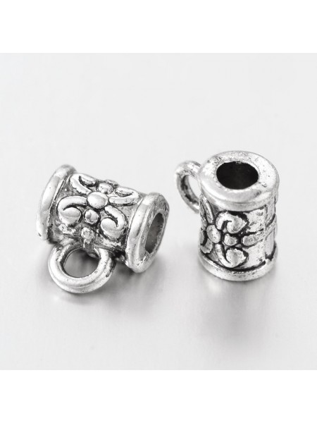 Charm hanger 5.5mm H2.5mm Anti Silver