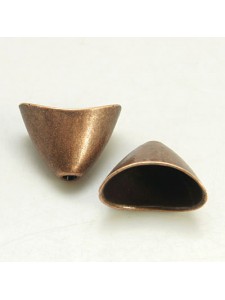 Bead Cap Flat 13Wx20L H1.5mm Anti Copper