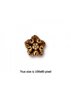BEADCAP OAK LEAF Antique Gold