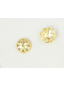Bead Cap #105 8mm Gold plated