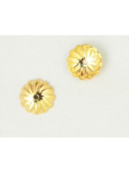 Bead Cap #108 9mm Gold plated