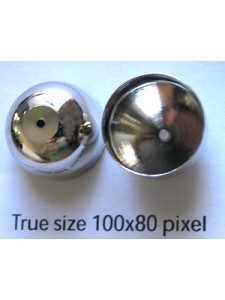 Brass Cone 14x10mm Nickel plated