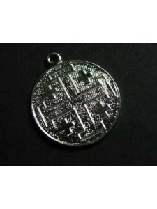 Jerusalem Cross Coin 20mm Silver Plated