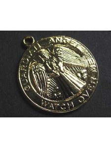 Guardian Angel 25mm Coin Gold plated