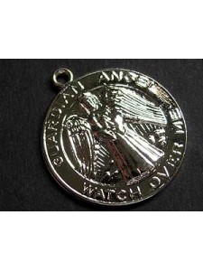 Guardian Angel 25mm Coin Silver plated