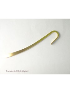 Bookmark Plain Round Wire 3.35in Gold Pl