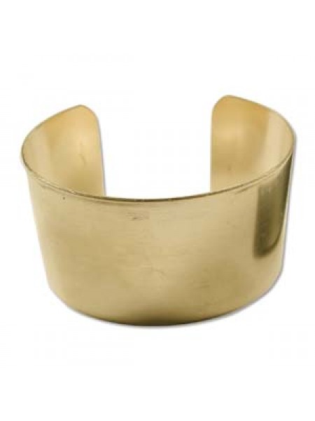 Brass Bracelet Cuff Flat 1 1/2 inch wide