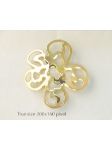 Double through-hole flower shape large G
