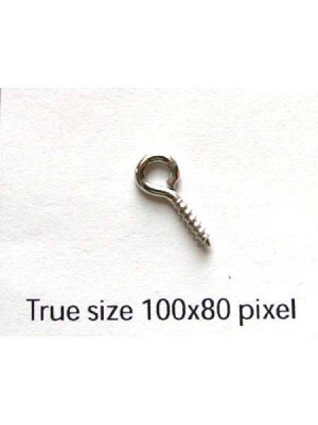 Screw Eyelet 12mm long H:ID 2.5mm N/P