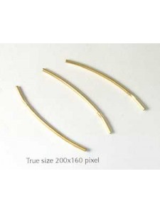 Elongated Tube Clasp Gold Plated