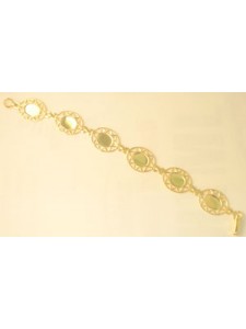 Link Bracelet Oval 190mm Gold plate NF