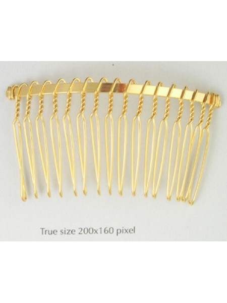Hair Comb 423I/A3/16 Gold Plated