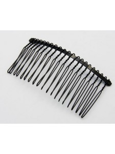 Hair Comb 37x77mm Black Nickel plate