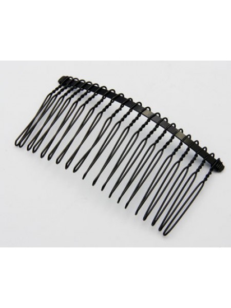 Hair Comb 37x77mm Black Nickel plate