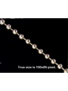 St.Silver Ball Chain 3.0mm Beads - gram