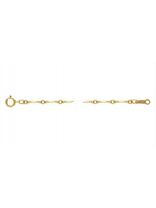 Dapped Bar Chain 1.3mm 20inch 14KGF