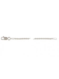 St.Silver 1.3mm Rope Chain 16 inch