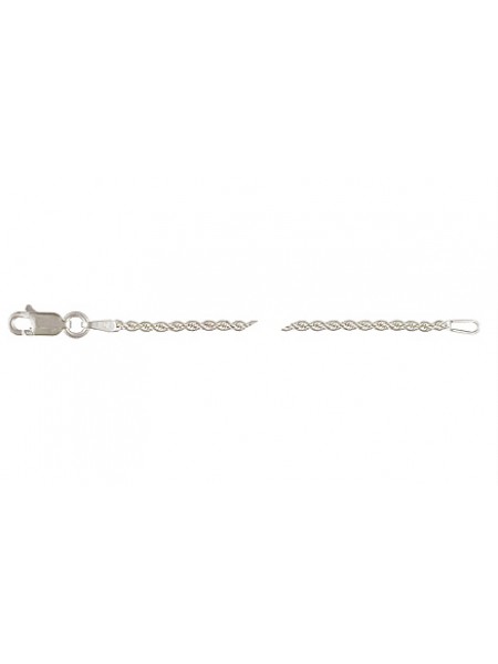 St.Silver 1.3mm Rope Chain 16 inch