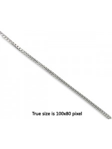 St.Silver Box Chain 24 inch