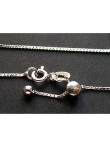 St.Silver Chain Adjustable 0.85 Box 22in