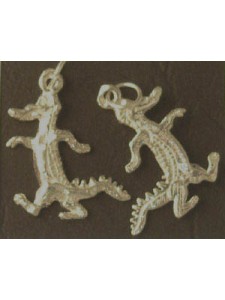 Charm St. Silver Walking Alligator 1.59g