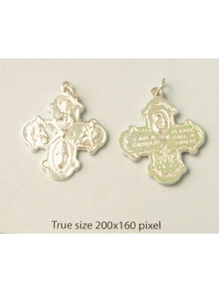 St.Silver Charm Catholic Cross 4way 5.3g